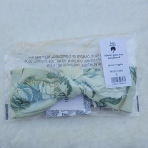 KATE QUINN Green Veggies Elastic Knot Top Headband